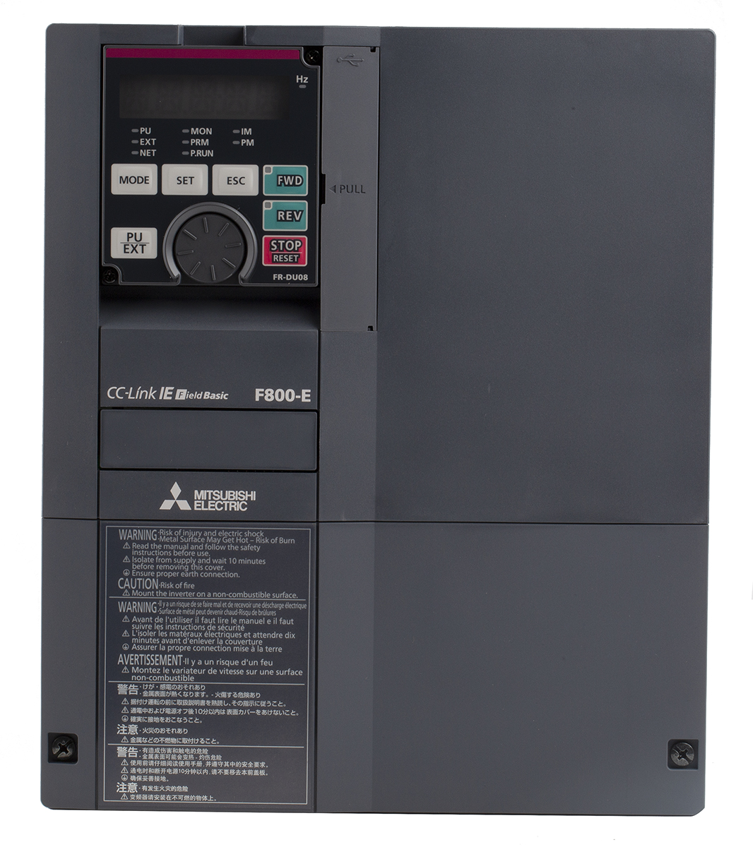 三菱電機 インバータ FR-F800, 400 V ac 11 kW FR-F840-00250-E2-60 コンプレッサ, ファン用途, ポンプ  イーサネット | RS