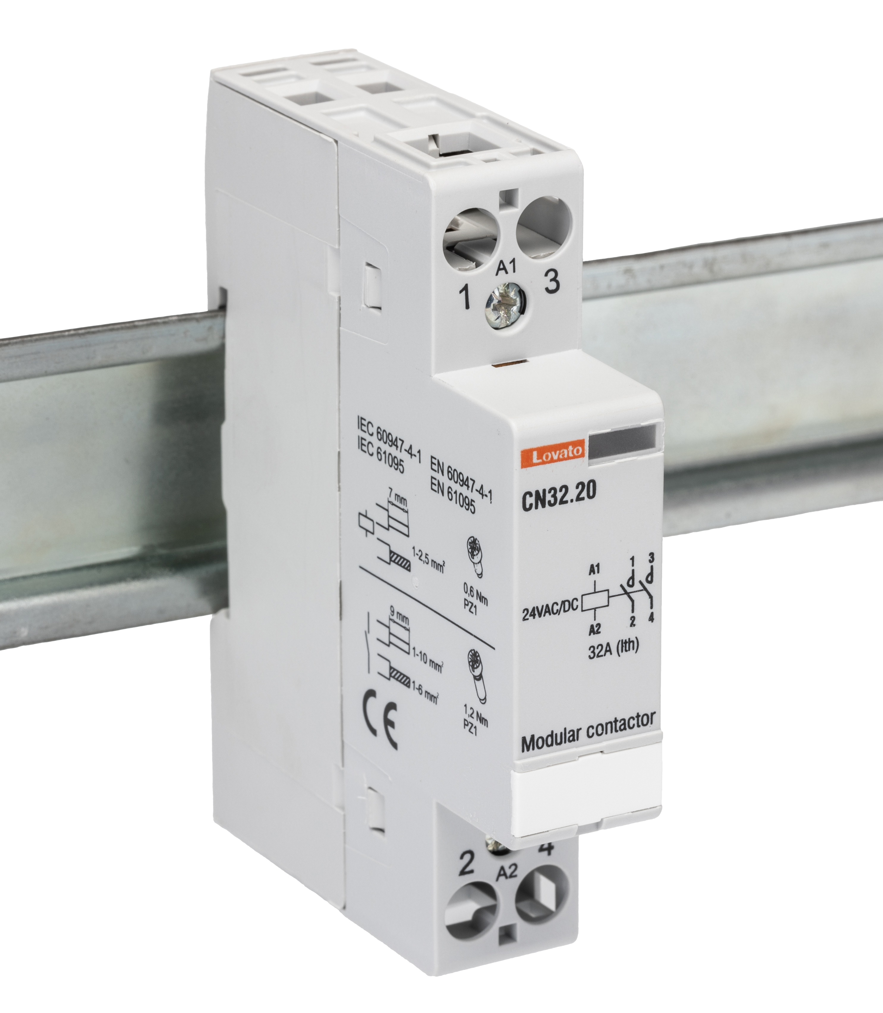 CN3220024 | Lovato CN Contactor, 24 V ac/dc Coil, 2-Pole, 32 A, 2NO, 110 V ac | RS CN3220024 | Lovato CN Contactor, 24 V ac/dc Coil, 2-Pole, 32 A, 2NO, 110 V ac | RS