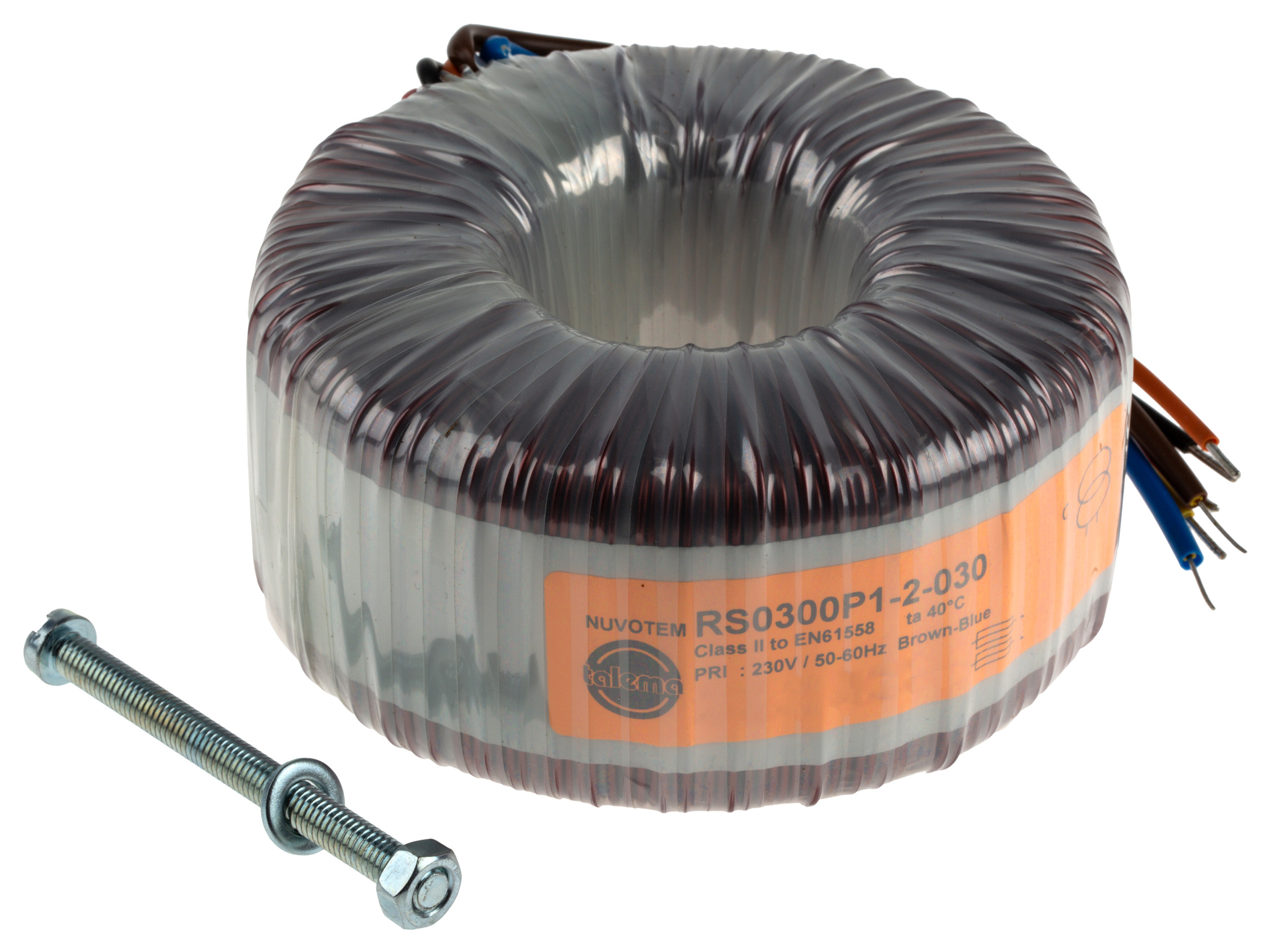 Nuvotem Talema トロイダルトランス,1次：230V ac,2次：2 x 25V