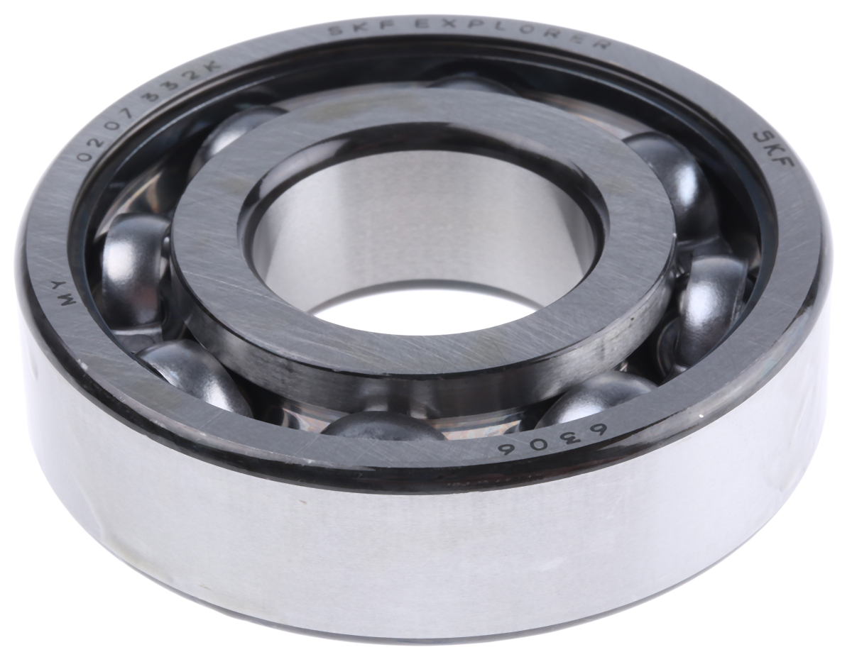 SKF 6306 Single Row Deep Groove Ball Bearing- Open Type 30mm I.D, 72mm ...