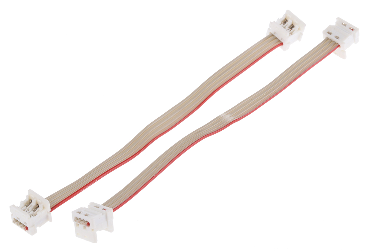 92315-0410 | Molex フラット リボンケーブル, 4芯, 1.27mm