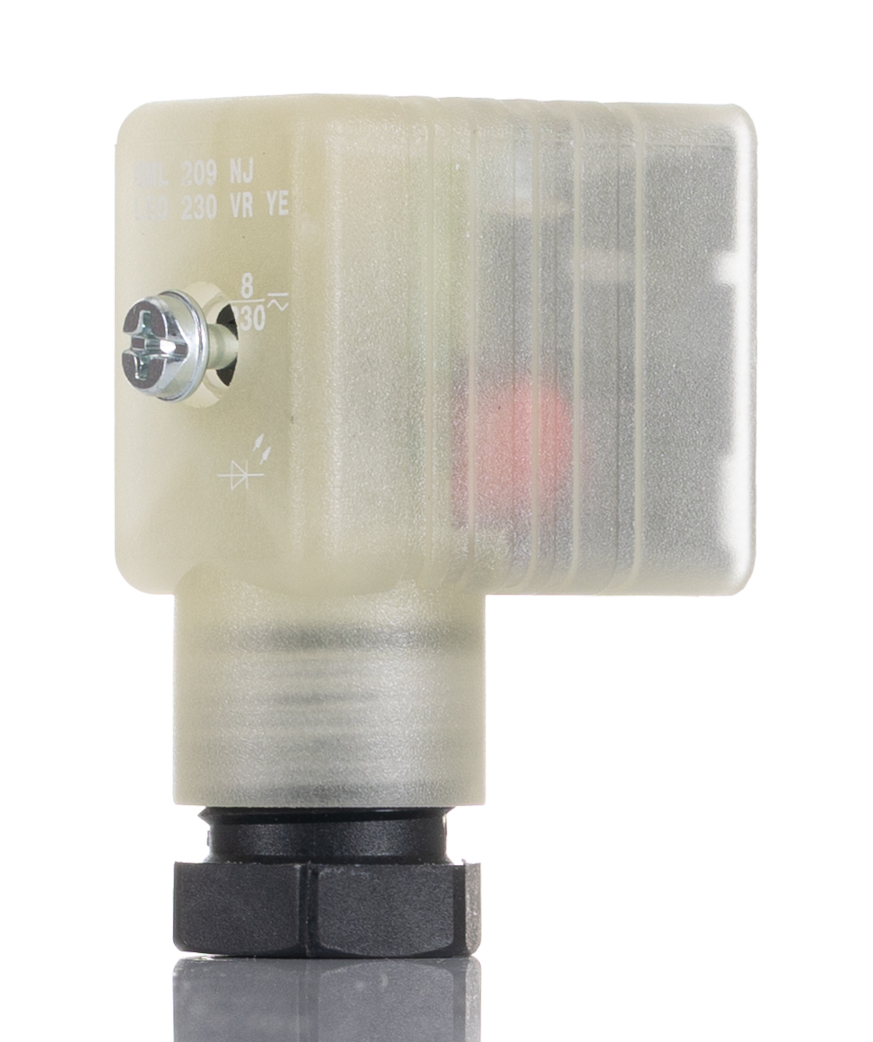 933932100 GML 209 NJ LED 230 VR YE black | Złącze zaworu 933932100 GML 209 NJ LED 230 VR YE black | Złącze zaworu