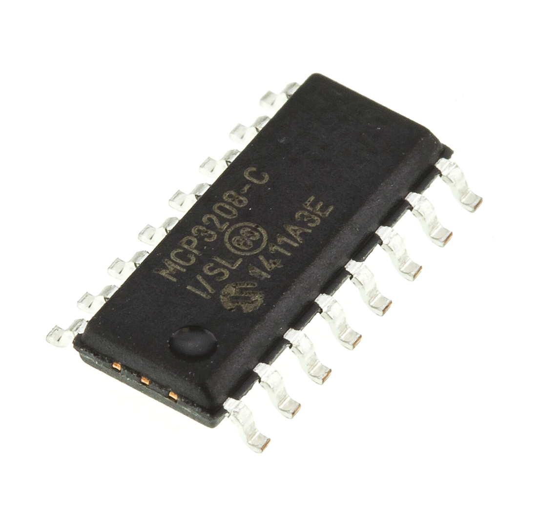 オープンセール 福袋 Microchip MCP3208 100ksps, ADC数:8, 12ビット, A/Dコンバータ, 半導体製品