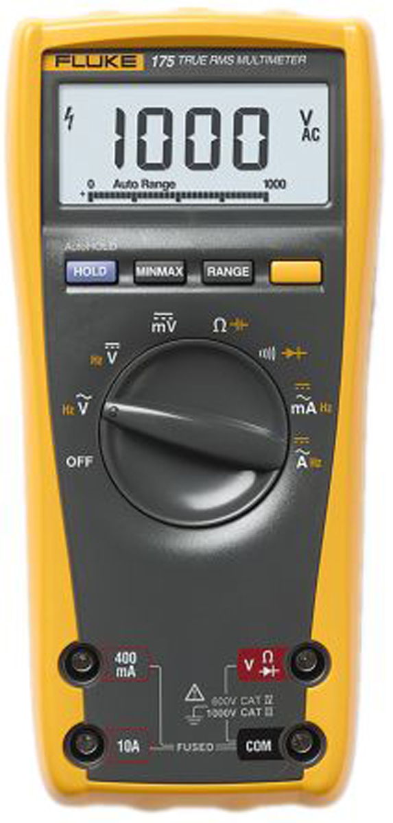 FLUKE 175 | Fluke 175 Handheld Digital Multimeter, True RMS