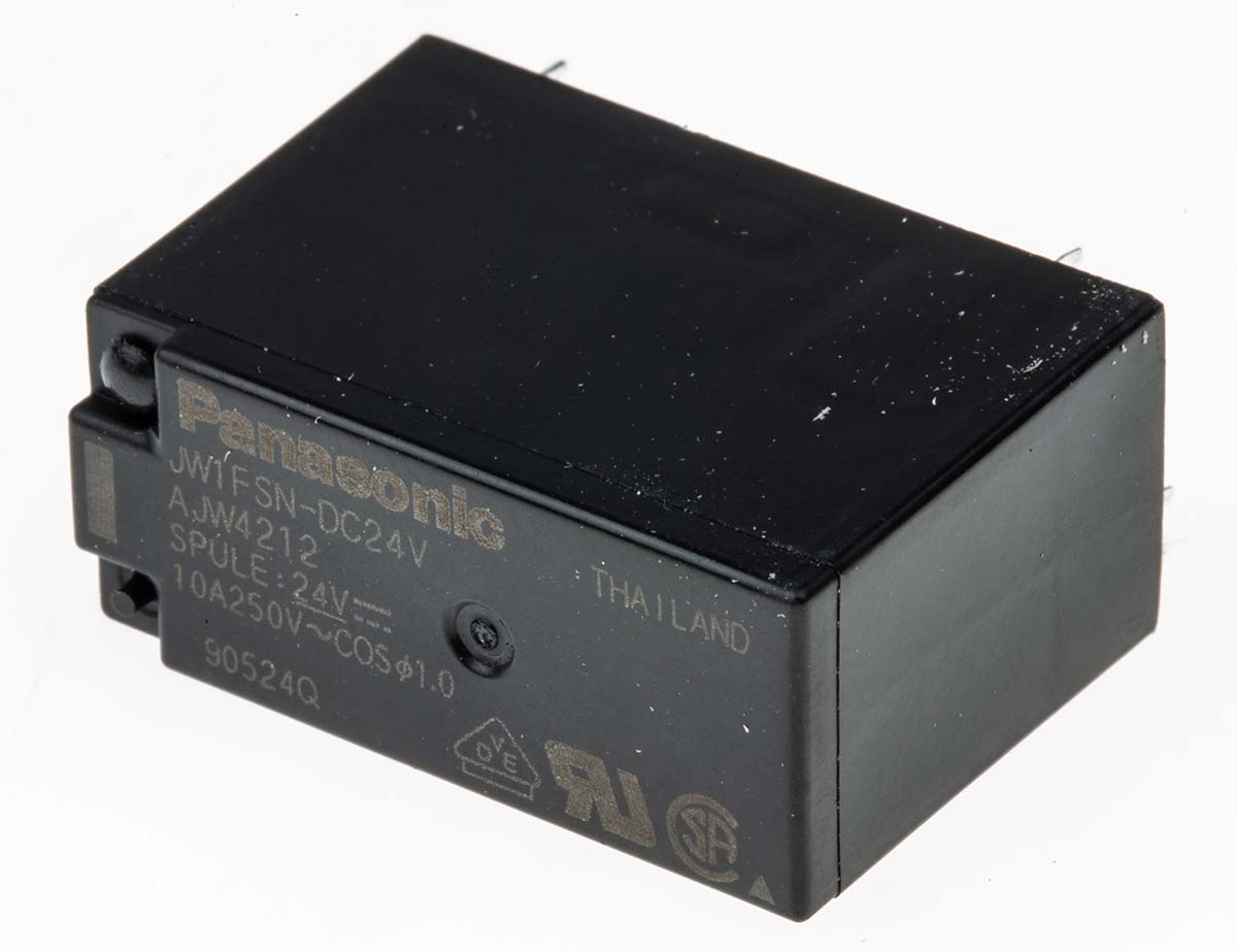 JW1FSN-DC24V | Panasonic パワーリレー, 24V dc, 1c接点, 基板 JW1FSN-DC24V | Panasonic パワーリレー, 24V dc, 1c接点, 基板