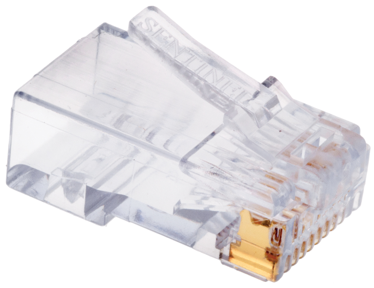 Amazon.com: SENTINEL - RJ45 Plugs Solid Wire/Round, 10 Pack