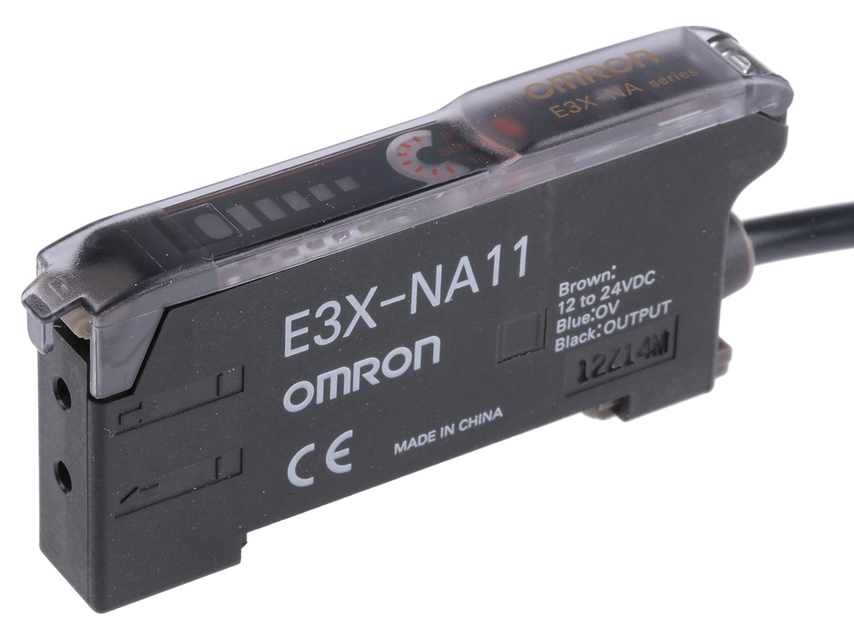 オムロン 光ファイバセンサ E3X-NA11 2M, IP50, 12 → 24 V dc | RS