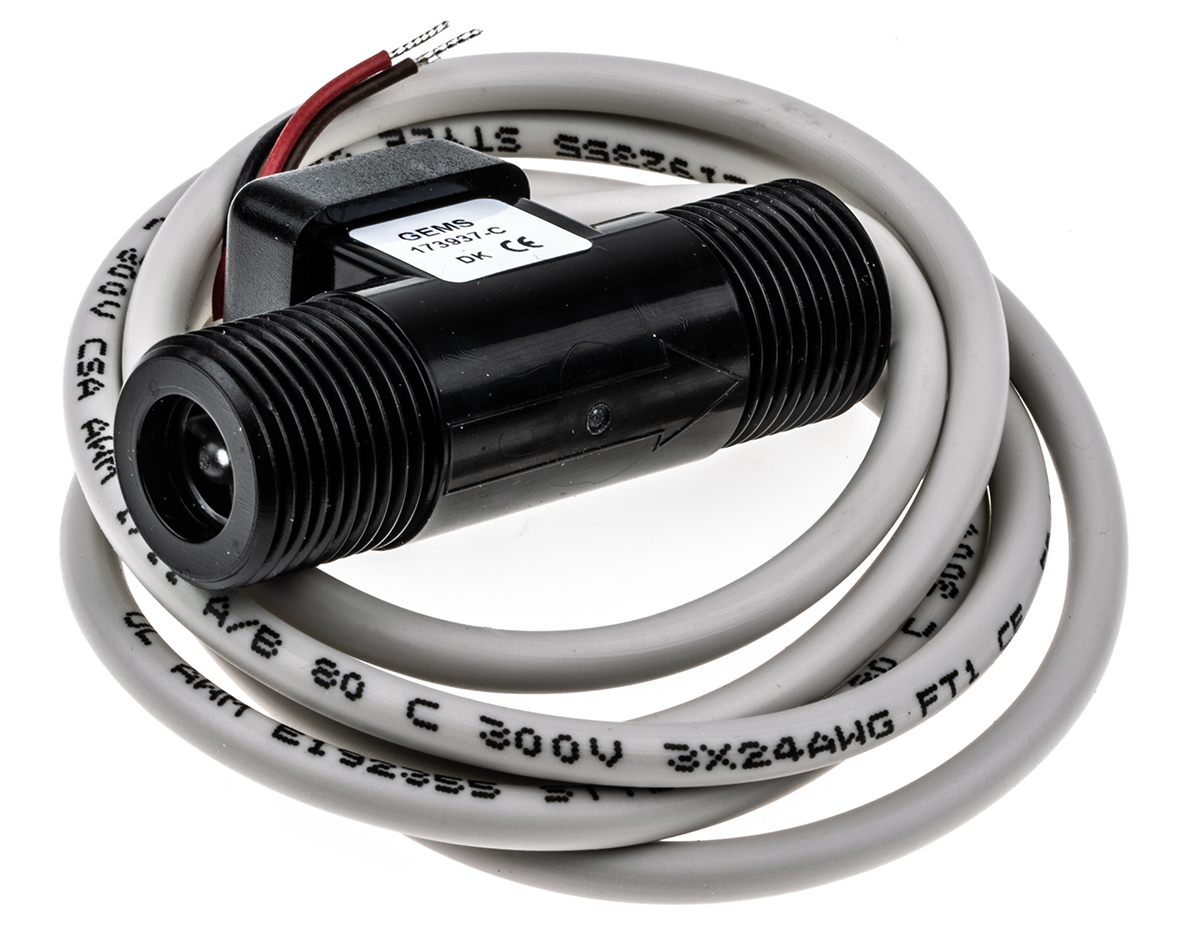 173937-C | Gems Sensors FT-110シリーズ 液体 流量センサ, 35 L