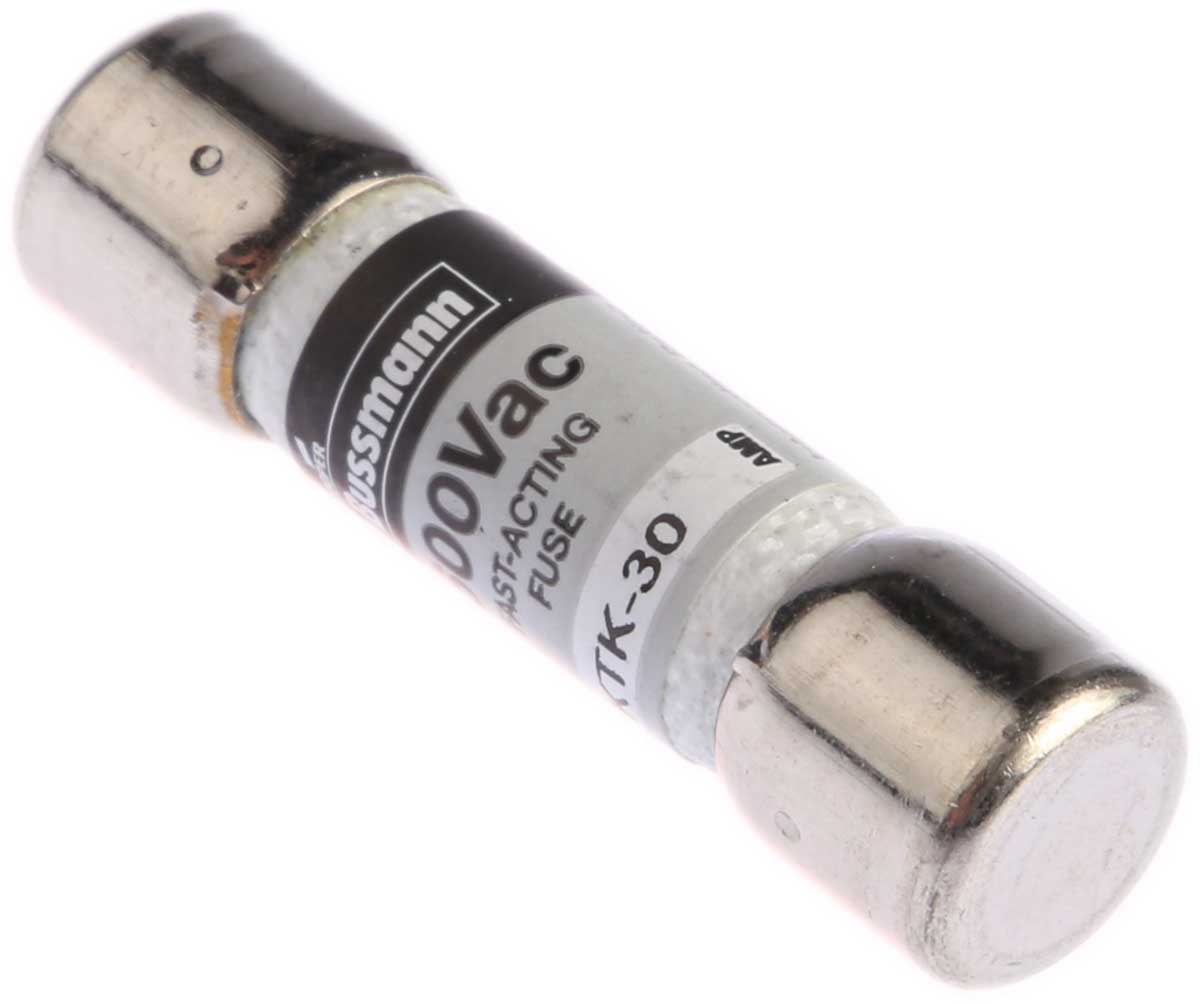 Eaton 管ヒューズ 30A 10 x 38mm 300 V dc, 600V ac (タイムラグ