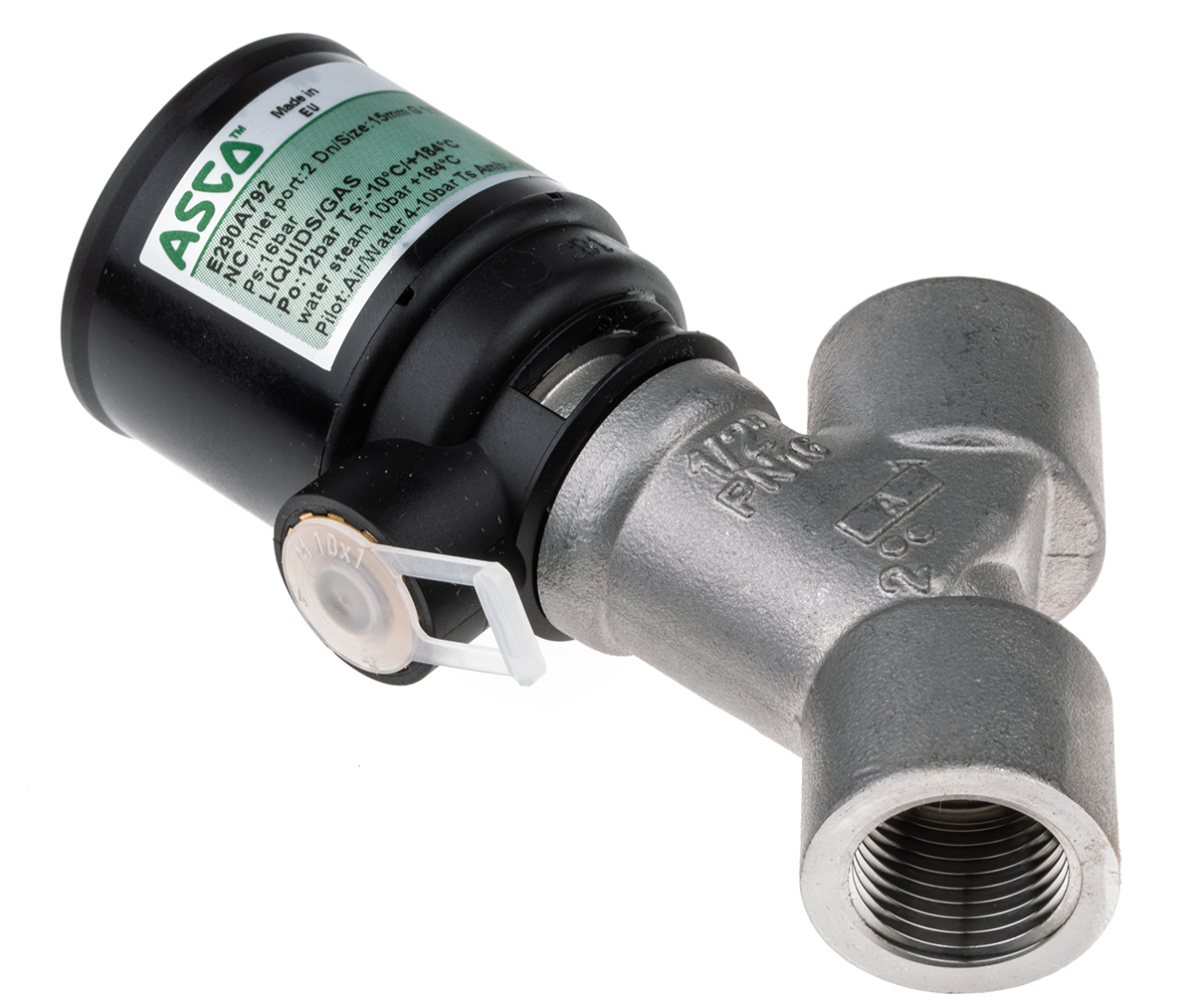 E290A792 | EMERSON – ASCO Angle Seat type Pneumatic Actuated Valve, G  1/2in, 12 bar | RS