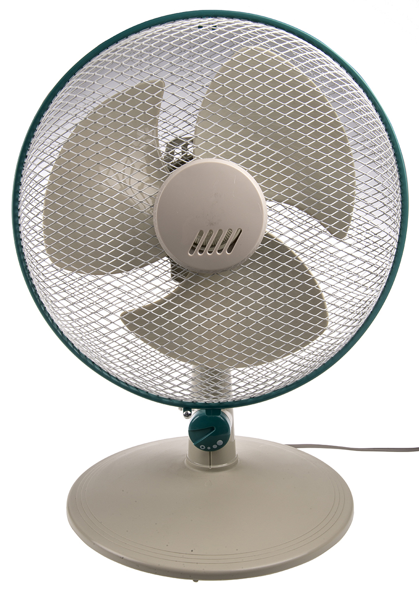 RS PRO Desk Fan 300mm blade diameter 3 speed 230 V with plug Type G British 3 pin