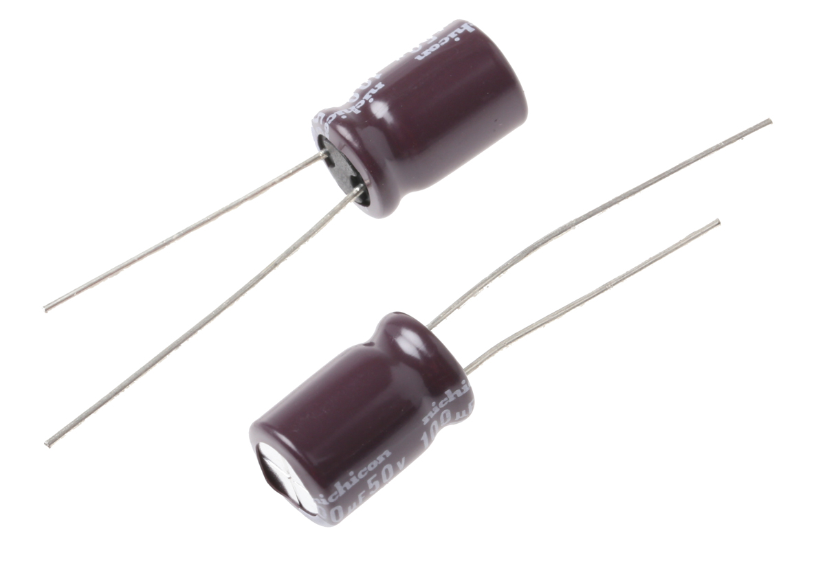 UPS1H101MPD | ニチコン 100μF,50V dc コンデンサ, ラジアル