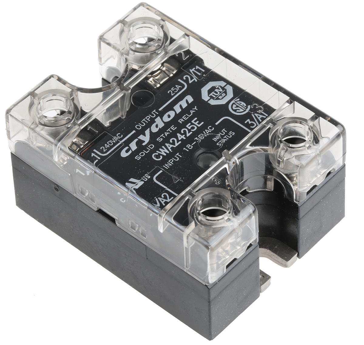 A2425 - CRYDOM - Solid State Relay, SPST-NO, 25 A, 280 VAC, Panel Mount, Screw