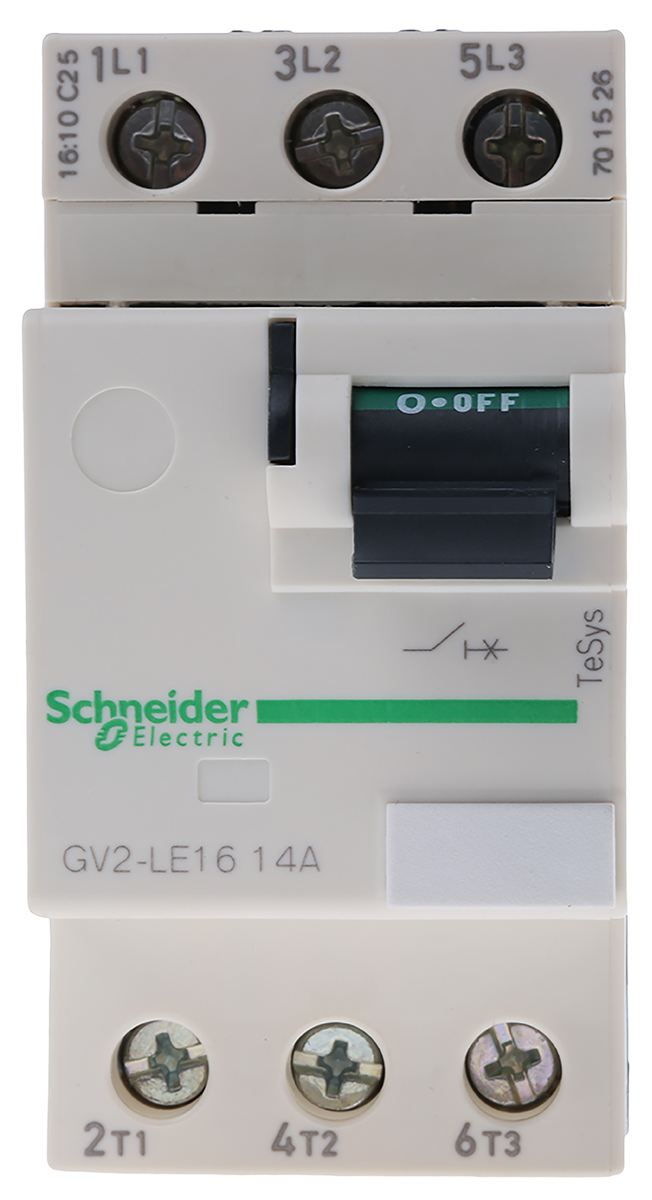 GV2LE16 | モータ保護回路ブレーカ Schneider Electric 14 A TeSys | RS