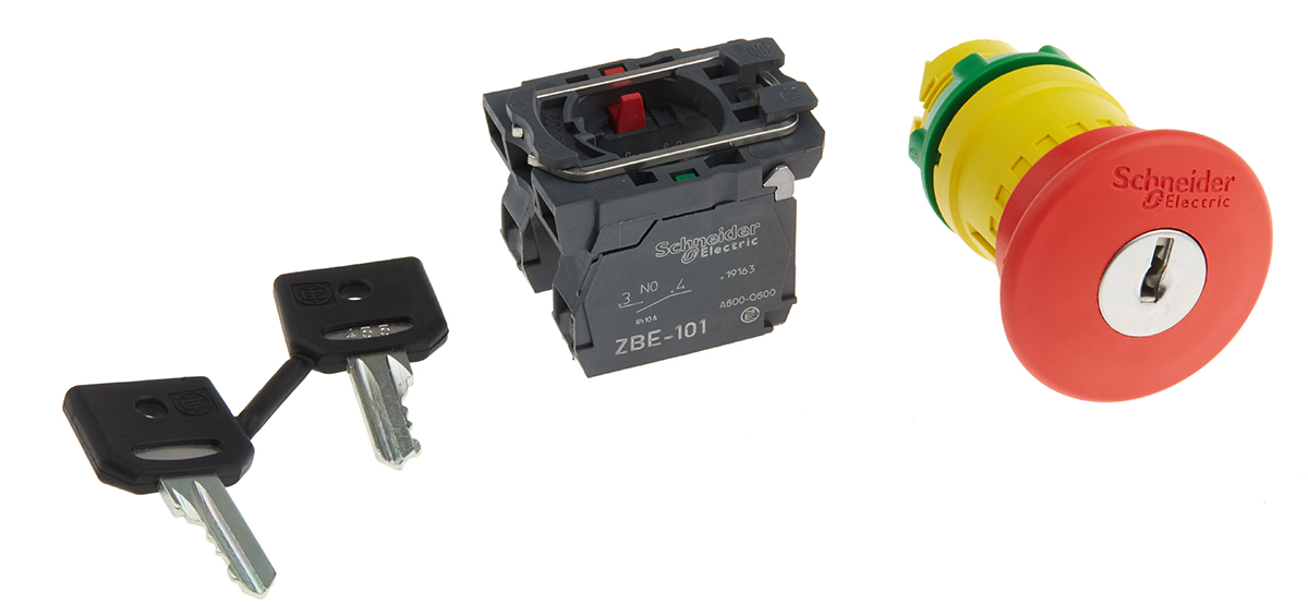 XB5AS9445 | Schneider Electric 非常停止用押釦スイッチ, 43mm XB5AS9445 | Schneider Electric 非常停止用押釦スイッチ, 43mm
