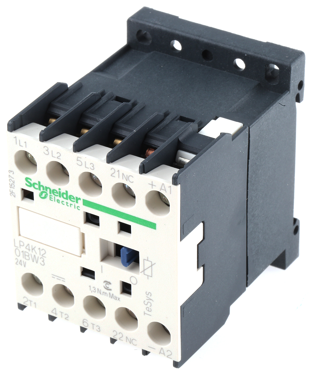 Schneider Electric 電磁接触器 24 V dc 3極 LP4Kシリーズ, LP4K1201BW3 | RS