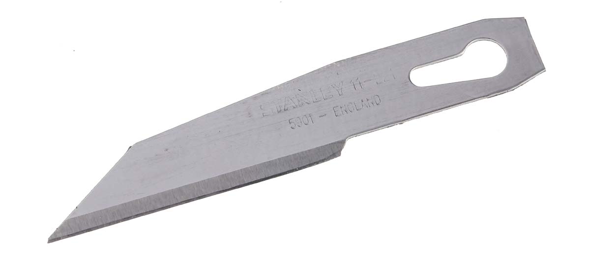 0 11 221 Stanley Diecast Metal Scalpel Blade 3 per Package RS