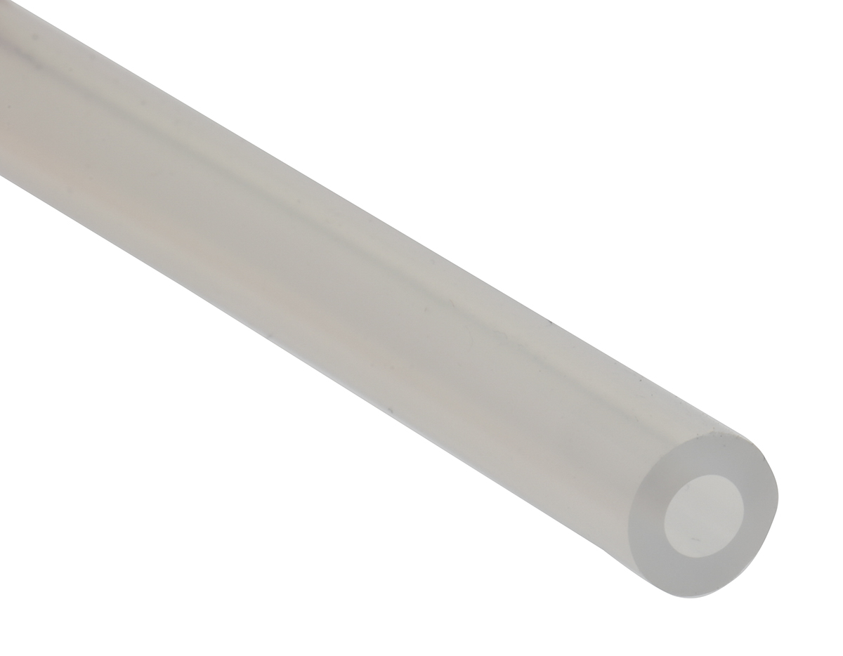 RS PRO Silicone, Flexible Tube, 3.2mm ID, 6.4mm OD