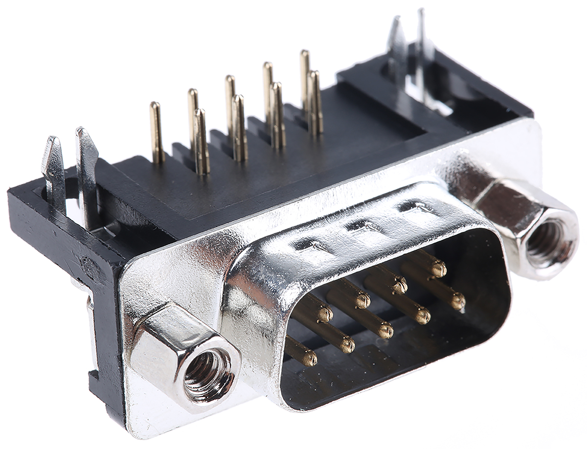 ASSMANN WSW D-subコネクタ, 9極, オス, スルーホール実装, A-DS ASSMANN WSW D-subコネクタ, 9極, オス, スルーホール実装, A-DS