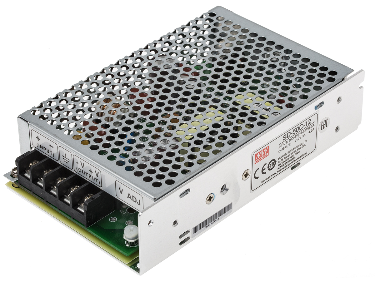 SD-50C-12 | MEAN WELL DC-DCコンバータ 48 V dc To 12V dc ,4.2