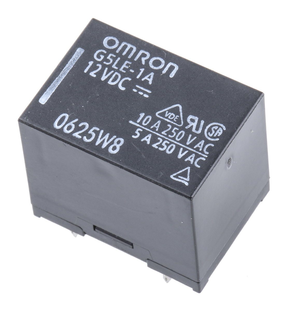 公式 PB114012 12VDC 10A 250VAC 5ピンリレー5個（12V DC Power Relay 制御部品