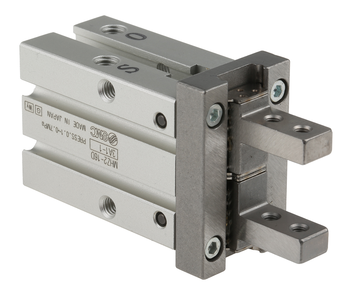 SMC 2 Finger Double Action Pneumatic Gripper, MHZ2-16D SMC 2 Finger Double Action Pneumatic Gripper, MHZ2-16D