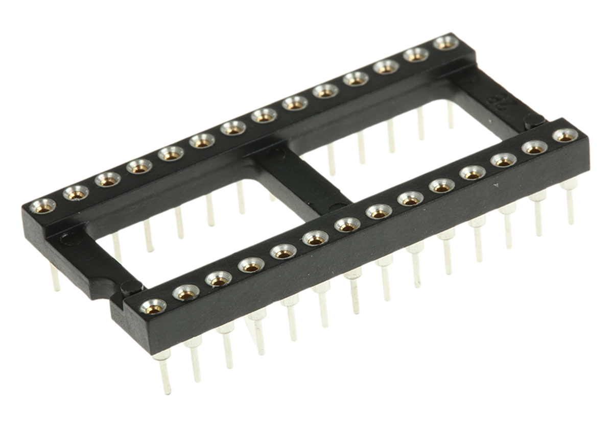 110-87-628-41-001101 | Preci-Dip 28 ピン DILソケット, 2.54mm