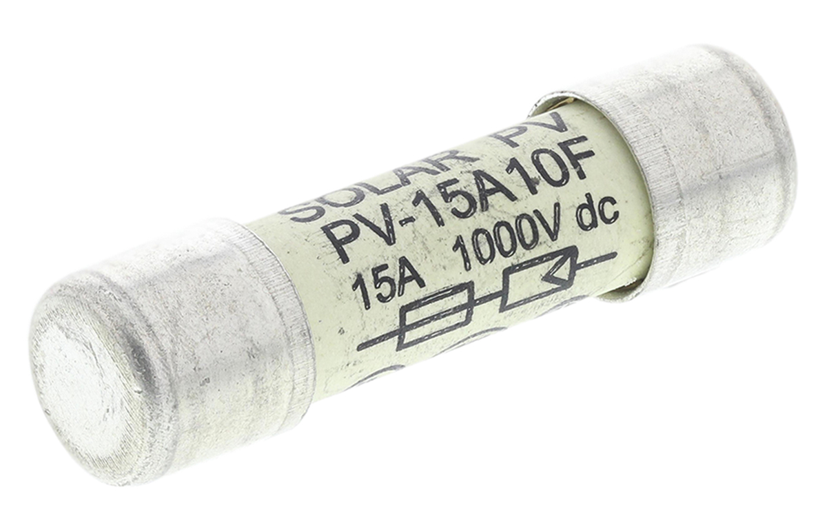 Eaton 管ヒューズ 15A 10 x 38mm 1kV dc PV-15A10F | RS