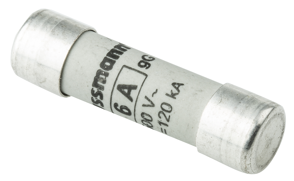 Eaton 管ヒューズ 6A 10 x 38mm 500V ac C10G6 | RS
