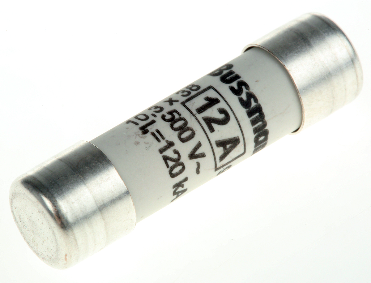 Eaton 管ヒューズ 12A 10 x 38mm 500V ac C10G12 | RS