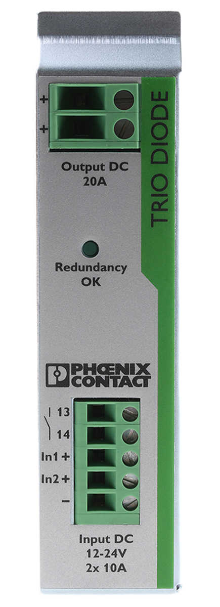 電源ユニット Phoenix Contact TRIO-DIODE 20A 2866514 | Phoenix Contact Redundancy module, TRIO-DIODE/12