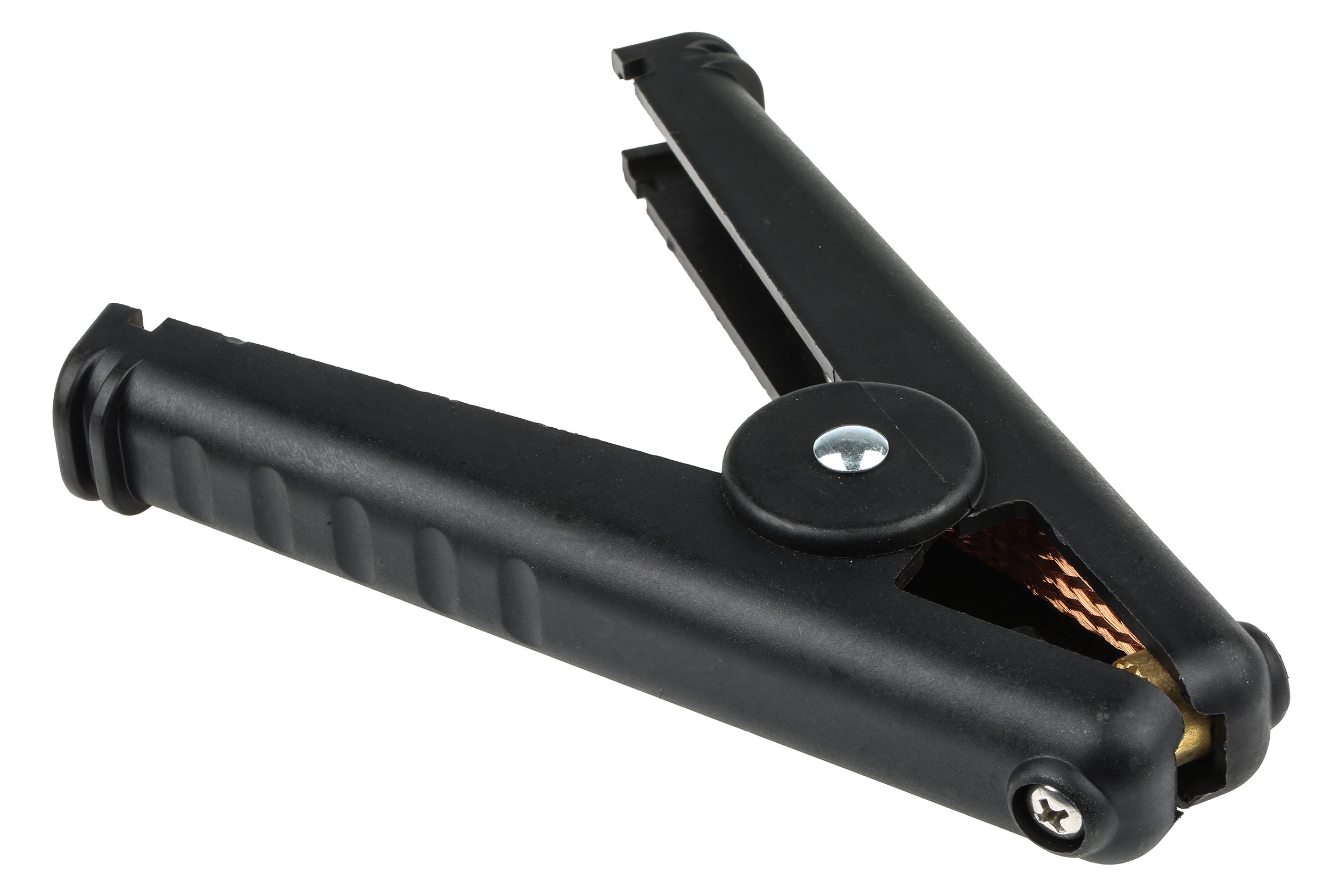 Mueller Electric Kupfer Krokodilklemme, 41mm, Schwarz isoliert, 400A