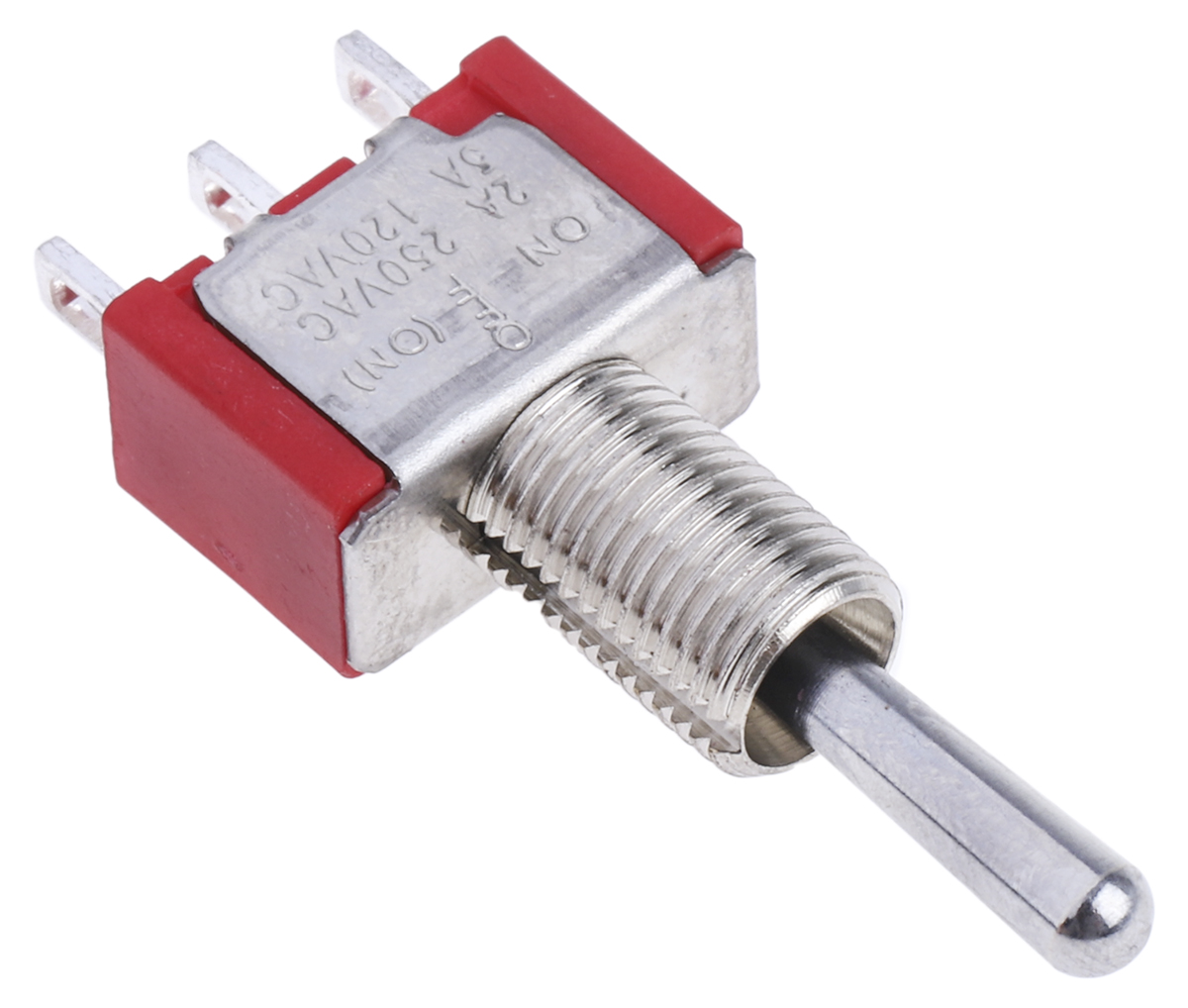 RS PRO トグルスイッチ, On-Off-(On), SPDT, 5 A @ 250 V ac