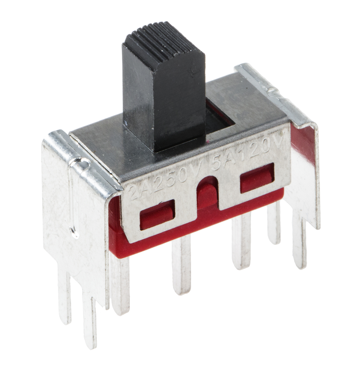 RS PRO スライドスイッチ, 1回路 2接点, 5 A @ 28 V dc, スルー