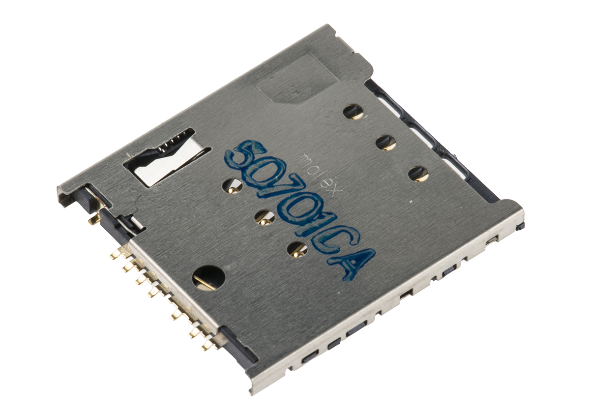 もふ ページ Molex, メモリカードコネクタ, マイクロSIM 6 極, メス 503960