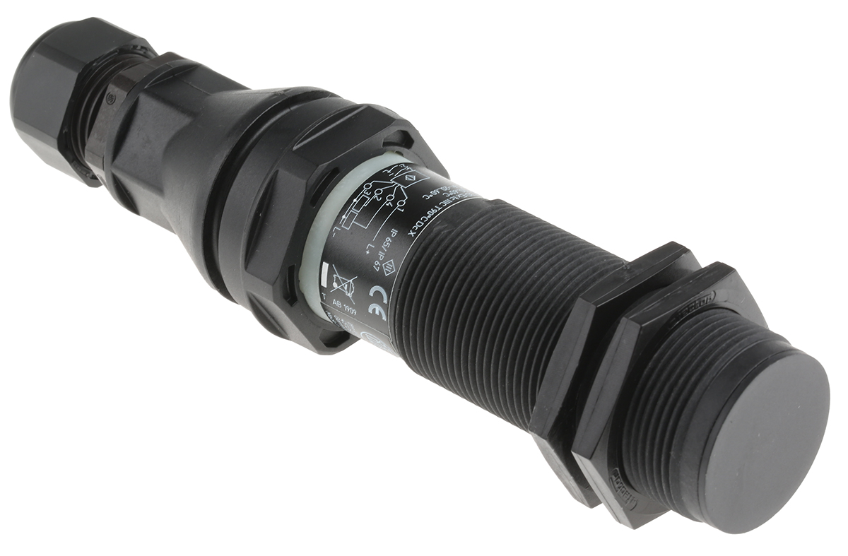 KI503A | ifm electronic Capacitive Threaded Barrel Proximity Sensor, M30, 15 mm Detection, PNP NO+NC, 10 → 30 V dc | RS