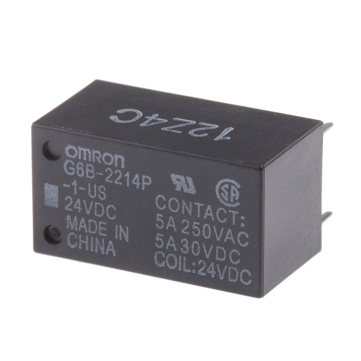 G6B-2214P-1-US DC24 | オムロン パワーリレー, 24V dc, DPST G6B-2214P-1-US DC24 | オムロン パワーリレー, 24V dc, DPST
