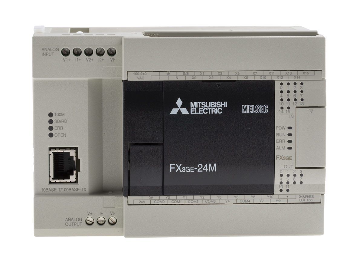 FX3GE-24MR/ES | 三菱電機 PLC (CPUユニット)ユニット, シリーズ名：FX3GE 32000ステップ | RS