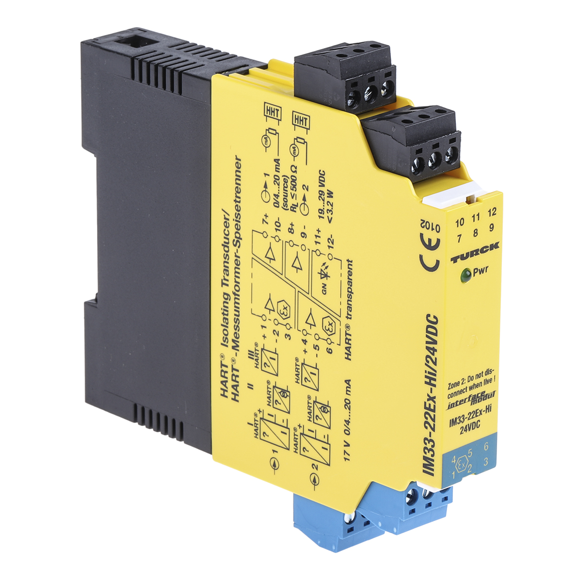 IM33-22EX-HI/24VDC | 2-kan., maks. 250 V, -25 → +70°C