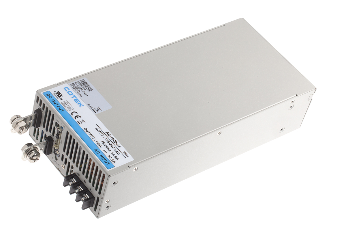 AE-1500-24 | COTEK スイッチング電源 24V dc 62.5A 1.5kW | RS