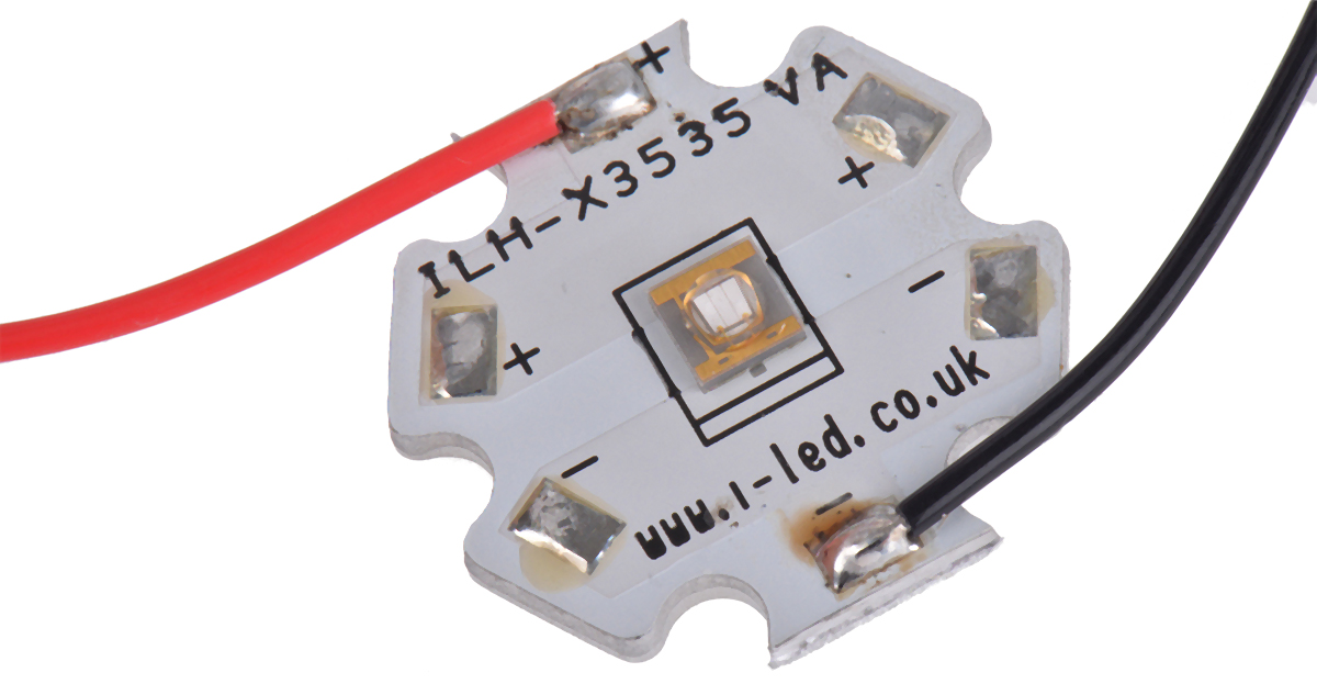 Intelligent LED Solutions 紫外線 LED, ピーク波長：420nm