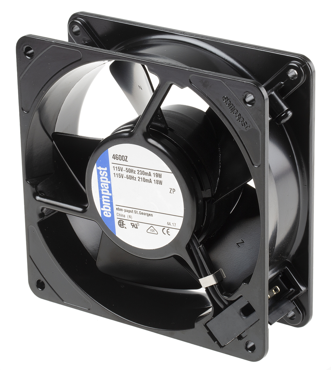 4600Z | ebm-papst 4000 Z Series Axial Fan, 115 V ac, AC