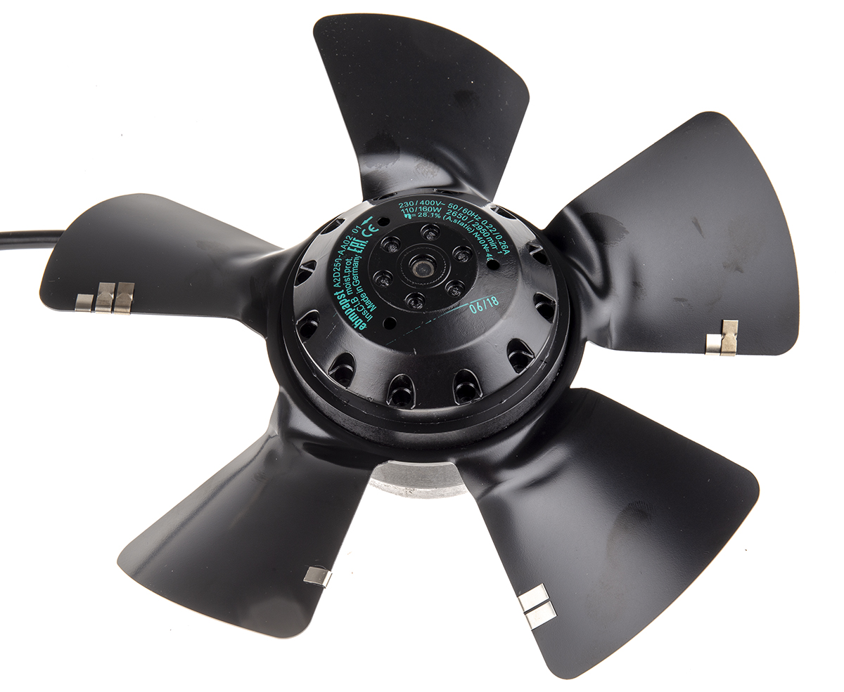 A2D250-AA02-01 | ebm-papst A Series Axial Fan, 230 V ac, 400 