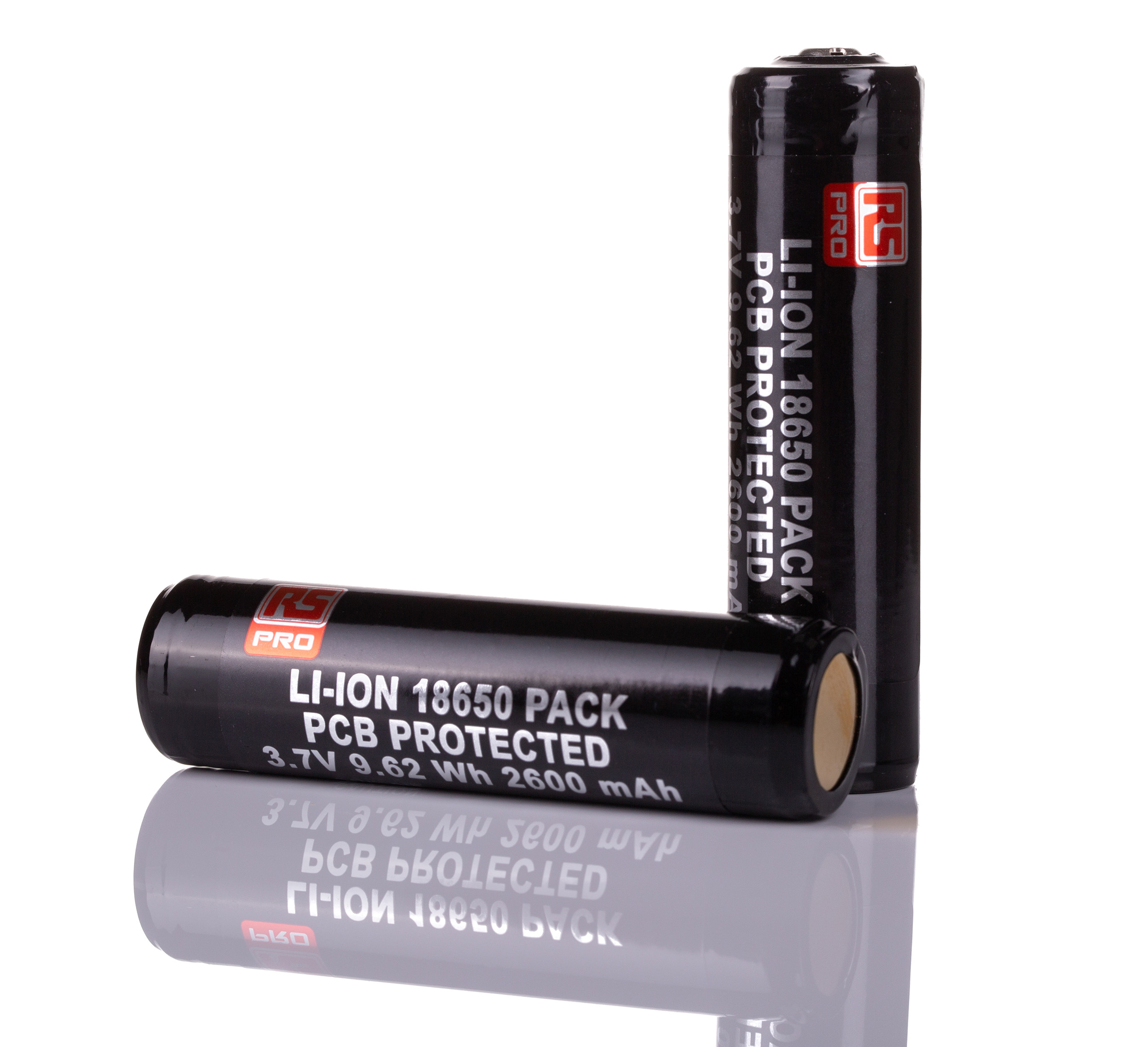 RS PRO 3.7V 18650 Lithium Ion Rechargeable Battery 2.6Ah