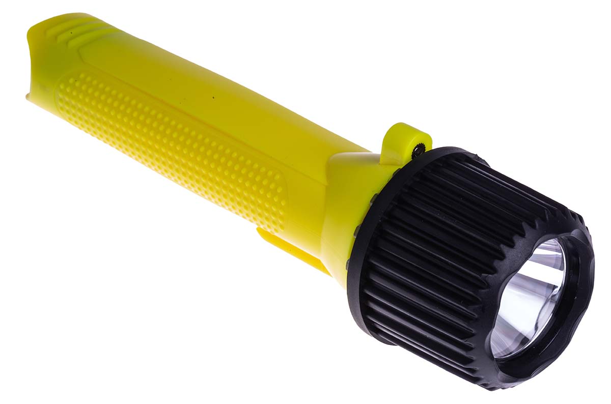 RS PRO ATEX LED Torch Yellow 133 lm 174 mm