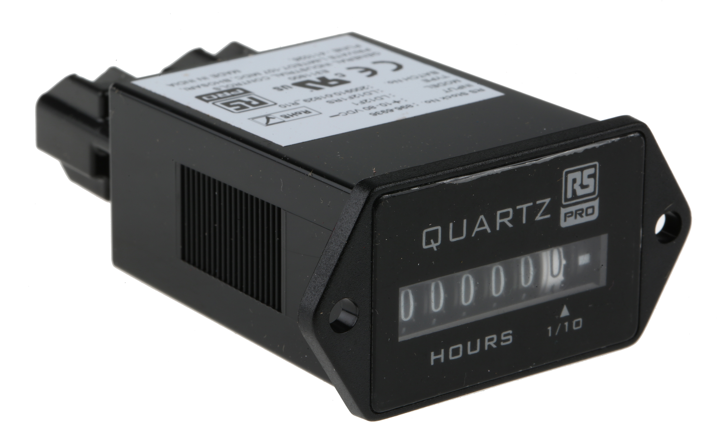 RS PRO 時間 アワーメータ カウンタ, 6 桁, 10 → 80 V dc, 50Hz RS PRO 時間 アワーメータ カウンタ, 6 桁, 10 → 80 V dc, 50Hz
