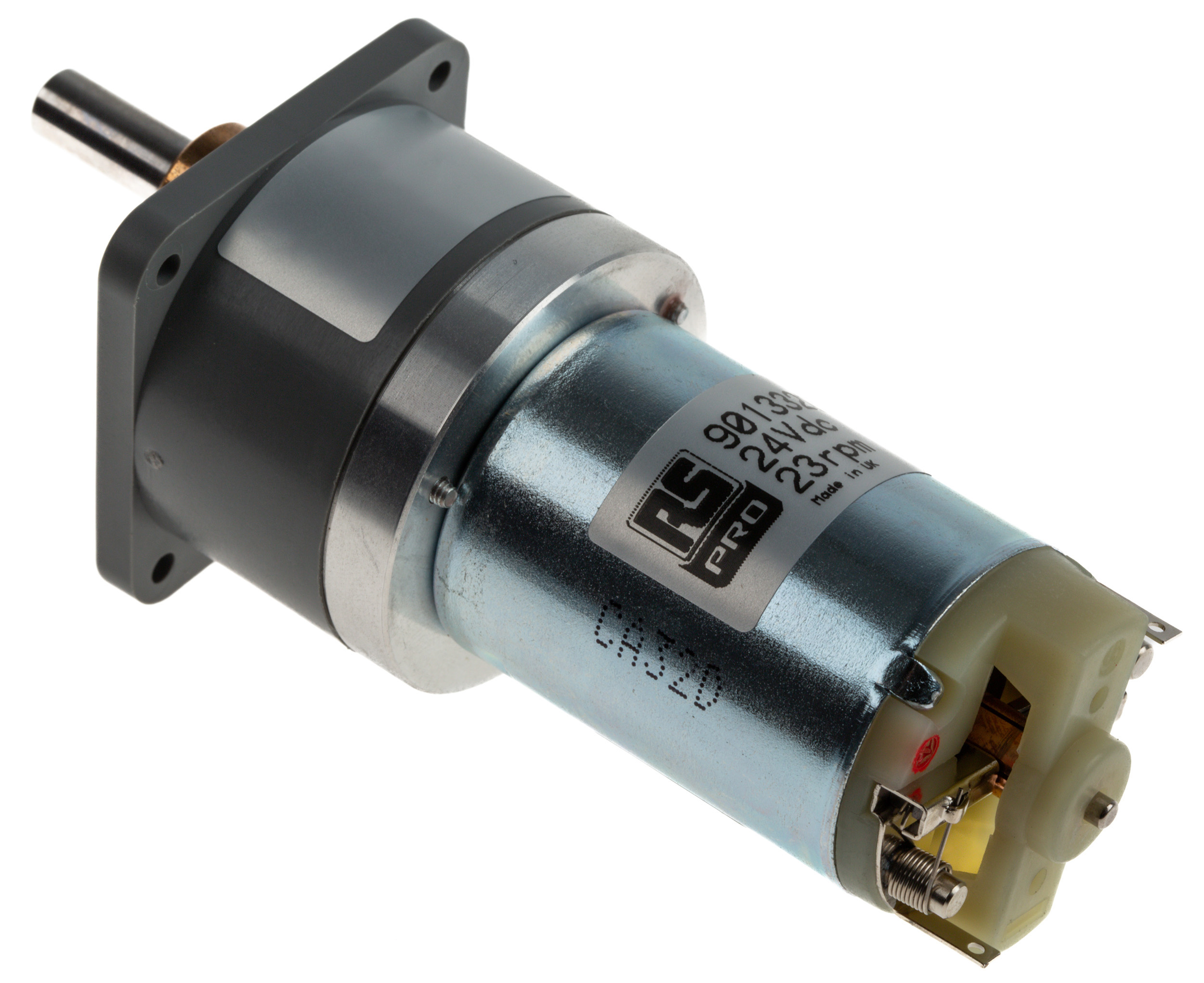 RS PRO, ブラシ付きギア DCギヤードモータ 24V 600 mNm 23 rpm | RS