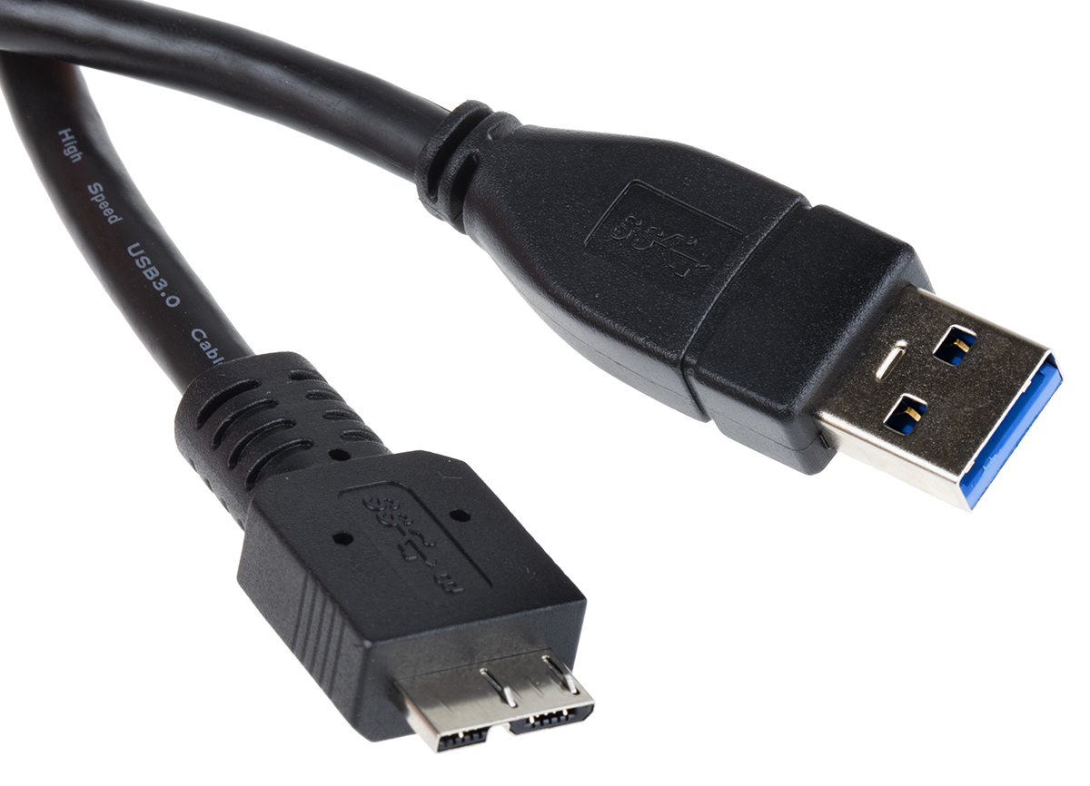 FTDI Chip USB 3.0, Male USB A to Male Micro USB B, 1m | RS