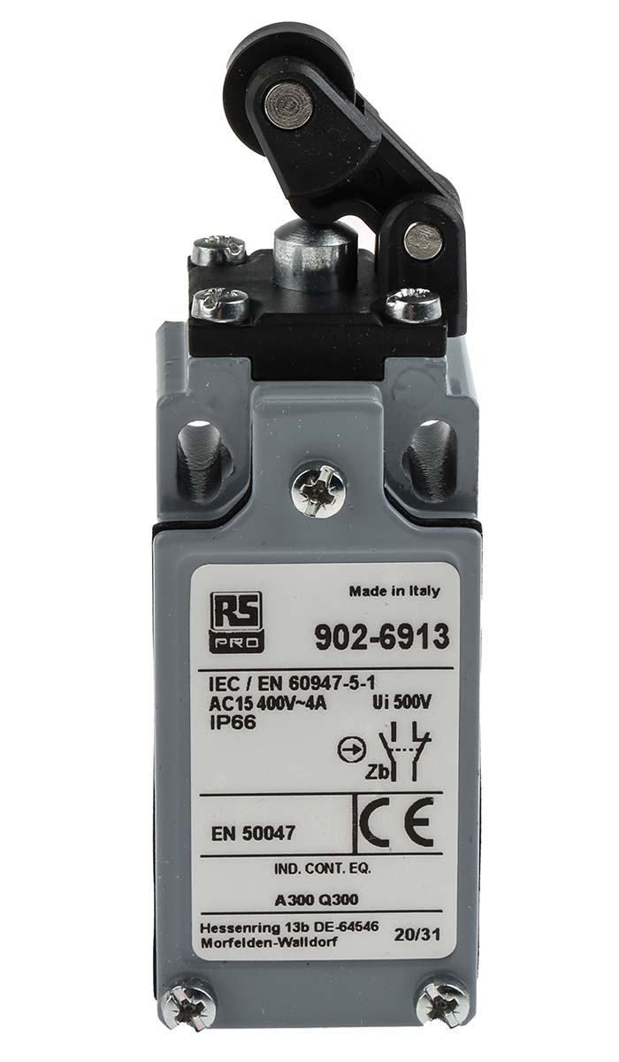 Ｓ (ㅅ´ ˘ `) RS PRO Endschalter, Rollenhebel, DPST, Schließer/Öffner, IP