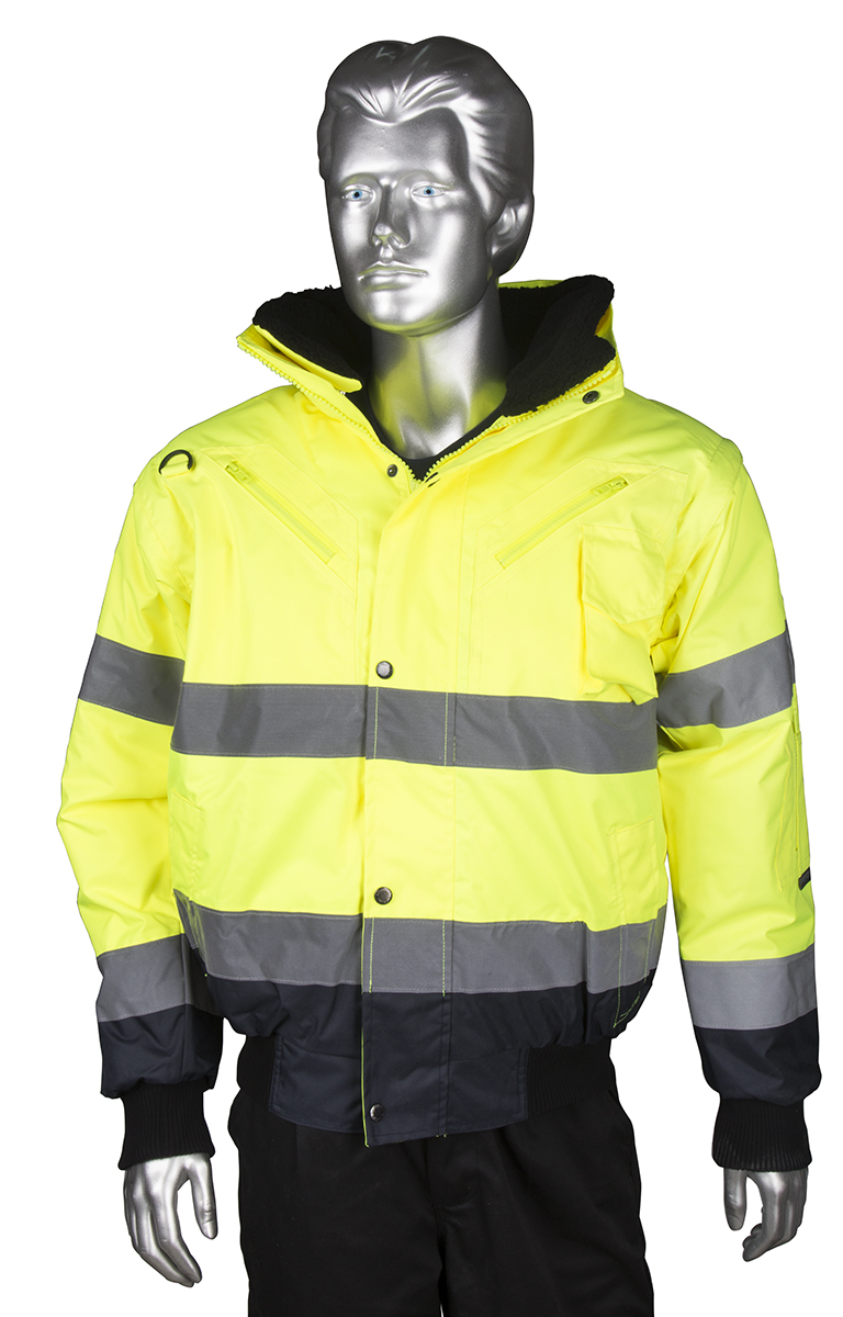 Portwest Yellow Men Hi Vis Bomber Jacket S